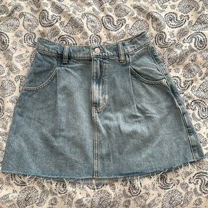 Free People Denim Mini Skirt